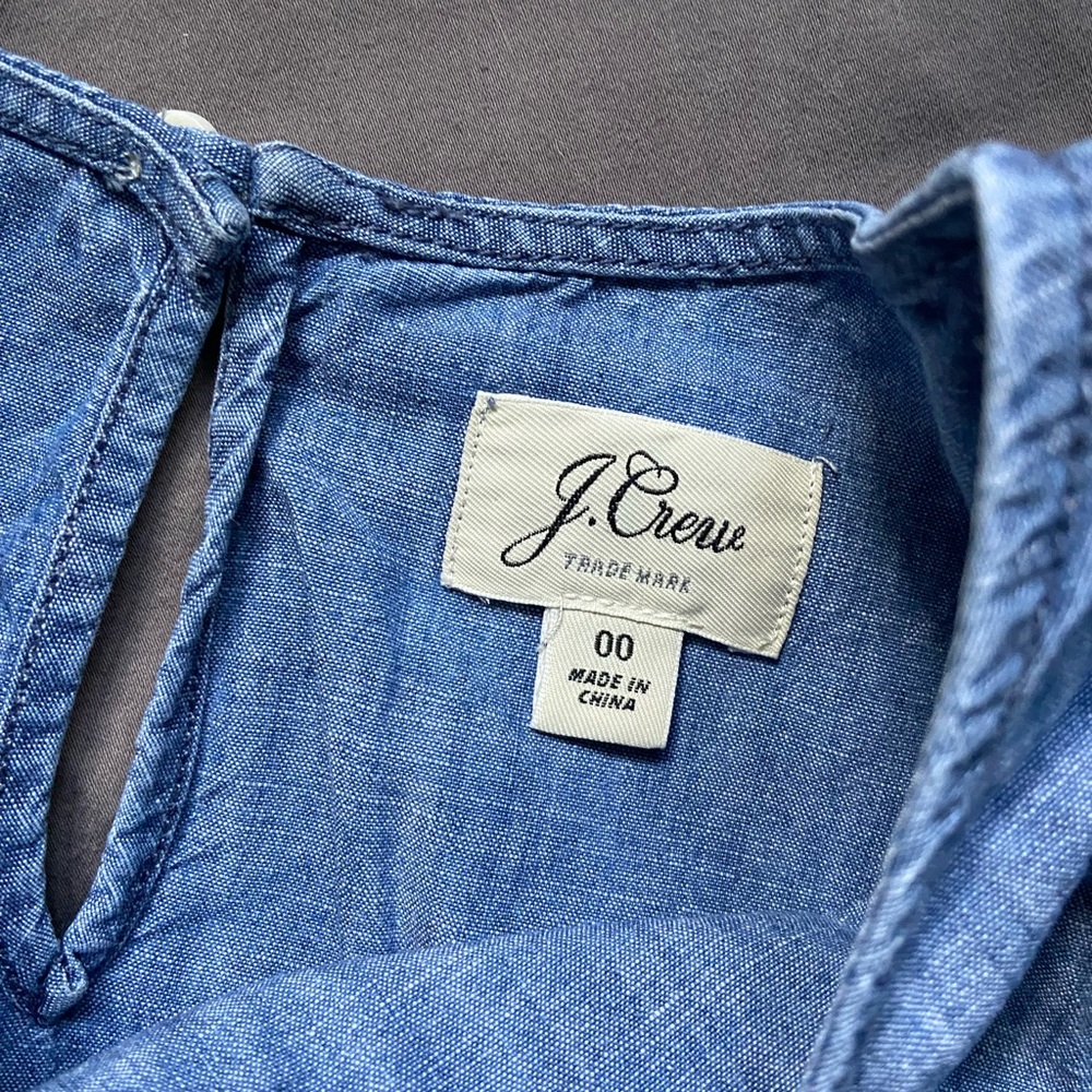 Chambray Top with Ruffles - Picture 2 of 2
